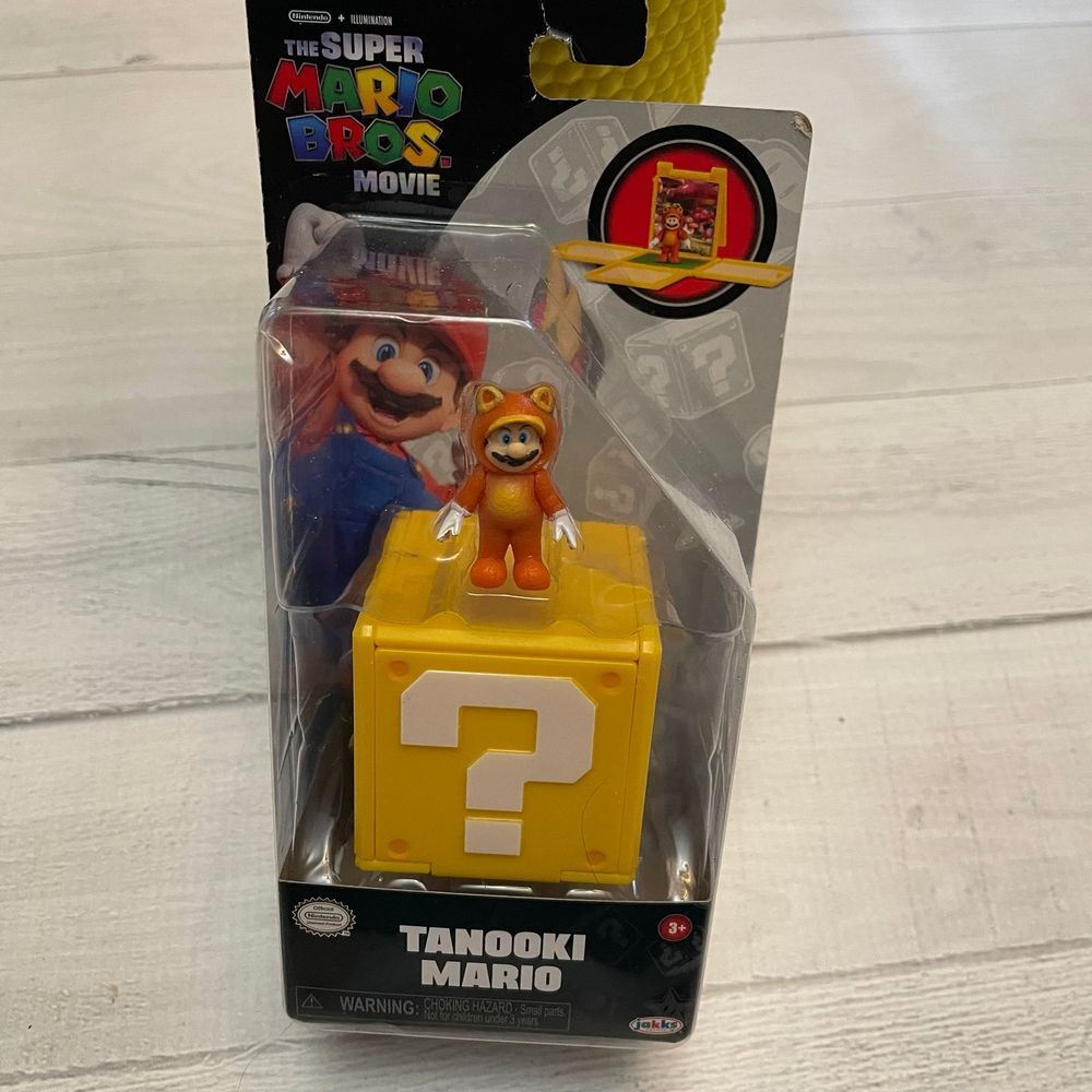 Nintendo Super Mario Movie Mini Tanooki‎ Mario Play Figure